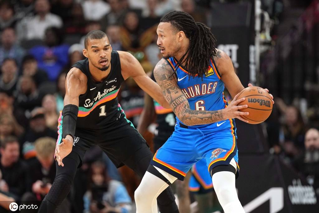 文班亚马22+14威廉姆斯24+12 马刺胜雷霆